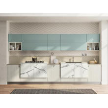 Pintura abierta brillante y personalizada barata gabinetes de cocina modernos